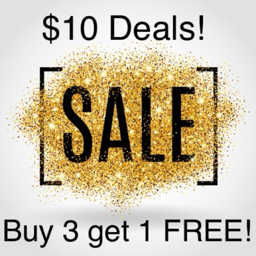 $10 Price Drops! Plus Buy 3 Get 1 Free on all $10 Deals listings!